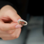 3.00 TCW Round Cut Moissanite Wedding Band Mapple Gems